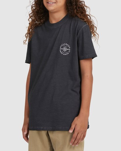 2 Boy's Big Wave Dan Short Sleeve T-Shirt Black UBBZT00117 Billabong