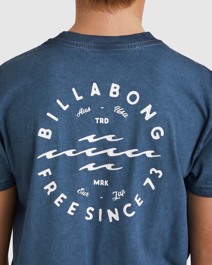3 Big Wave Daz T-Shirt Blue UBBZT00183 Billabong