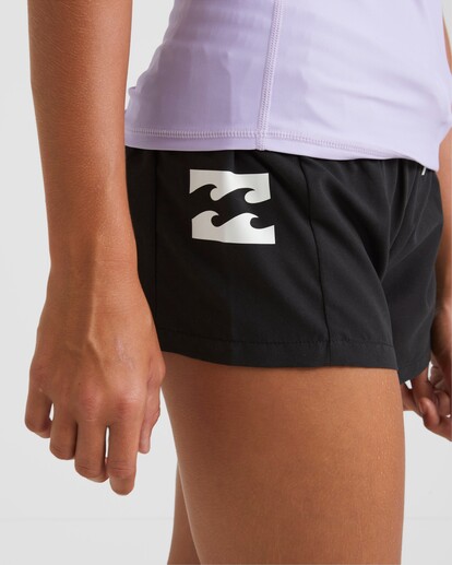 4 Girls 6-14 Heat Wave Boardshorts Black UBGBS00109 Billabong