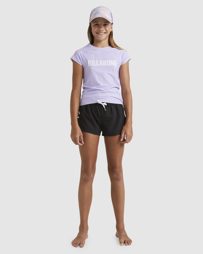 1 Girls 6-14 Heat Wave Boardshorts Black UBGBS00109 Billabong