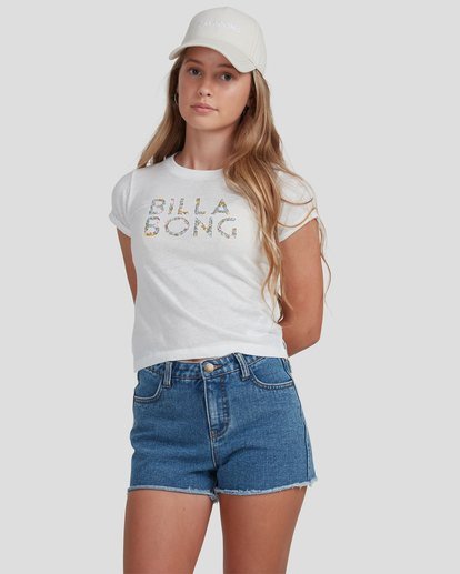 0 Girls 6-14 Sweeter Than You T-Shirt White UBGZT00102 Billabong
