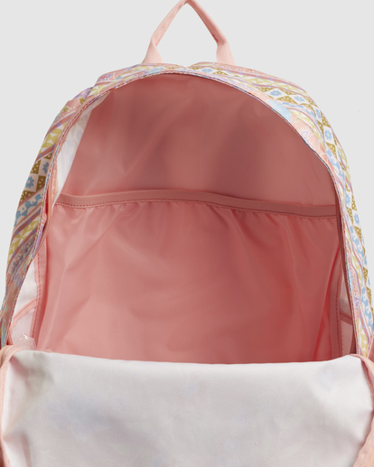 3 Feelin Peaceful Tiki Backpack Pink UBJBP00255 Billabong