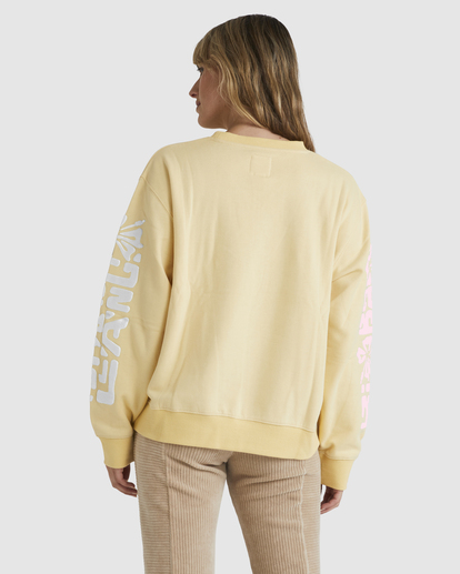 3 Tiki Ride Brooklyn Sweatshirt Yellow UBJFT00193 Billabong