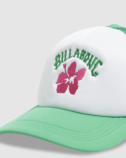 2 Hibiscus Trucker Cap Green UBJHA00287 Billabong
