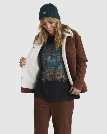 2 Candy Cord Jacket Brown UBJJK00115 Billabong