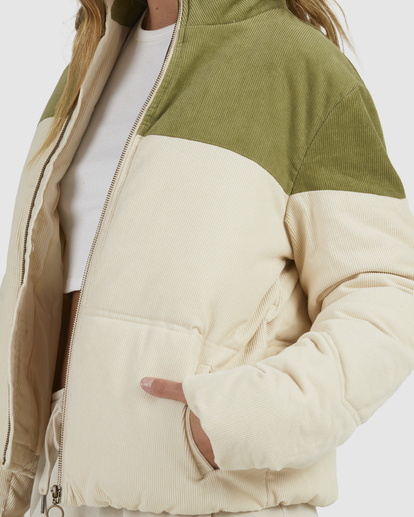 3 Lakeside Cord Puffer Jacket  UBJJK00123 Billabong