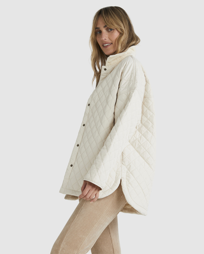 2 Lets Go Shacket Beige UBJJK00133 Billabong