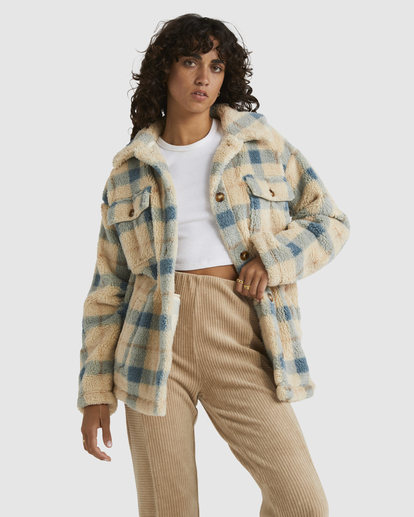 0 Check Mate Jacket Blue UBJJK00136 Billabong