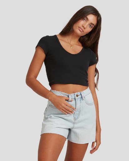 1 Baby Vee Tee Black UBJKT00116 Billabong