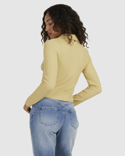 2 Cool Change Rib Knit Cardigan Yellow UBJKT00195 Billabong