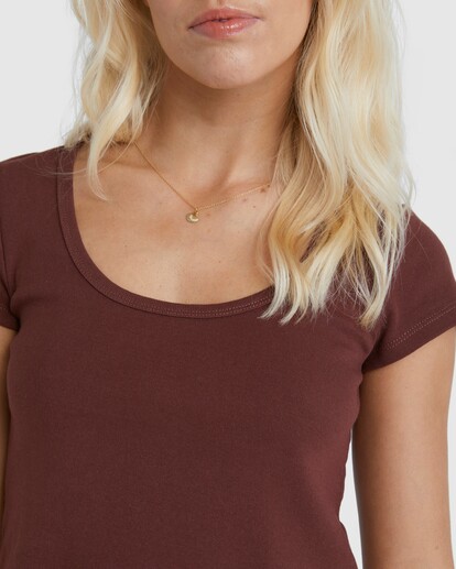 3 Baby Scoop Tee Brown UBJKT00215 Billabong