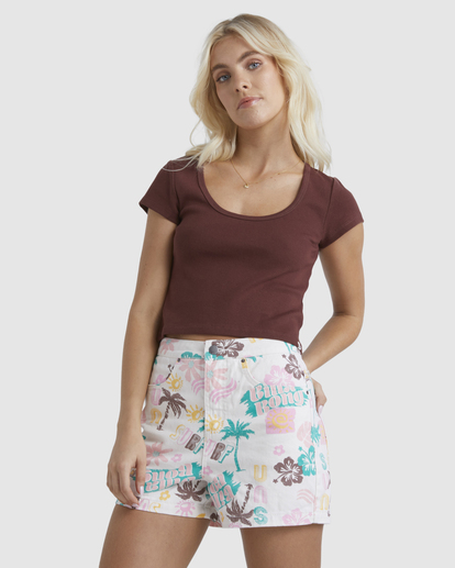 0 Baby Scoop Tee Brown UBJKT00215 Billabong