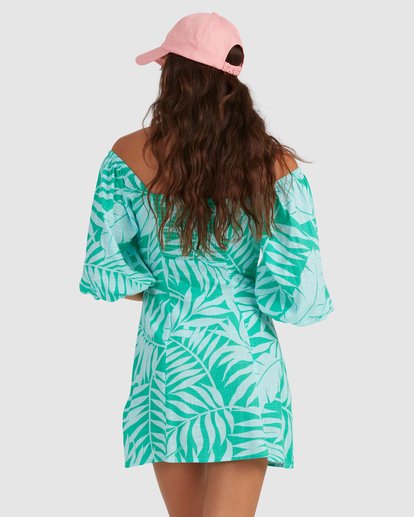 4 Mystic Beach Printed Mini Dress Blue UBJWD00142 Billabong