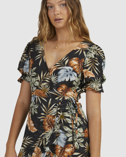 7 My Babylon Wrap Dress Black UBJWD00154 Billabong