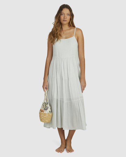 4 On The Beach Maxi Dress Green UBJWD00157 Billabong
