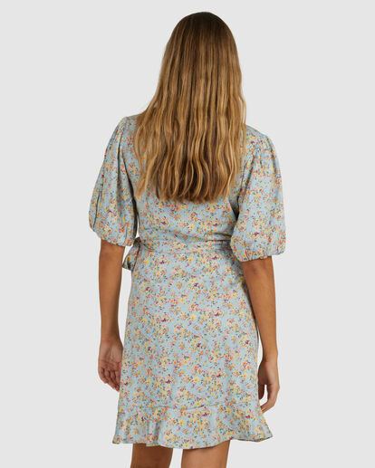 2 Sunshine Wrap Dress Blue UBJWD00287 Billabong