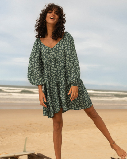 0 Lost Days Moon Dress Green UBJWD00306 Billabong