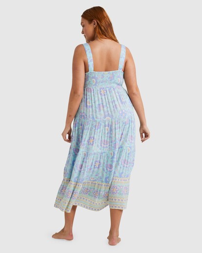 3 Hideaway Shine On Midi Dress Green UBJWD00324 Billabong