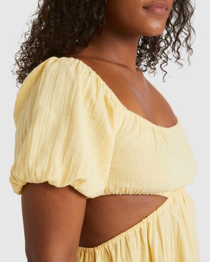 4 On The Coast Dress Yellow UBJWD00345 Billabong