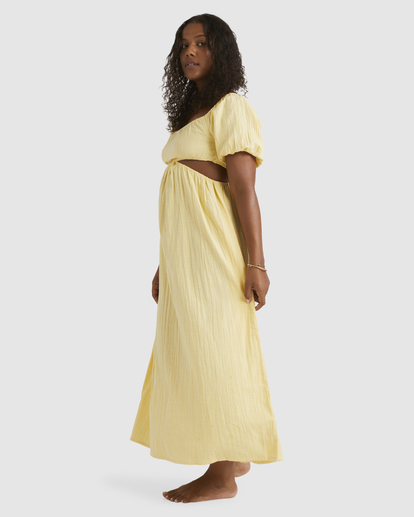 2 On The Coast Dress Yellow UBJWD00345 Billabong