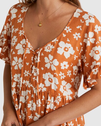 3 Lolita Dunes Dress Beige UBJWD00347 Billabong