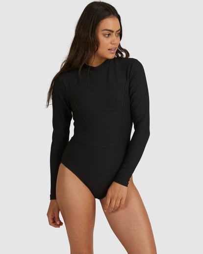 0 Tanlines Bodysuit Rash Vest Black UBJWR00150 Billabong