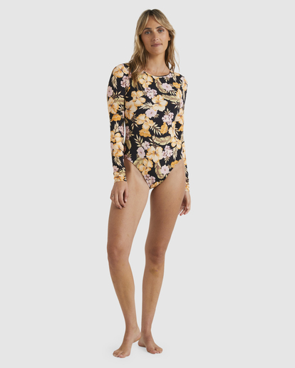 1 Calypso Bodysuit Rash Vest Black UBJWR03016 Billabong