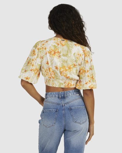 2 Utopia Top Floral Shirt White UBJWT00163 Billabong