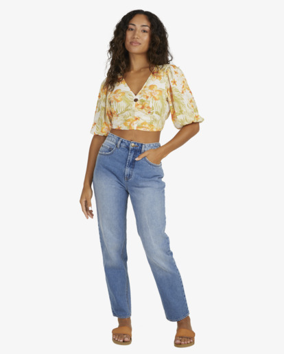 1 Utopia Top Floral Shirt White UBJWT00163 Billabong