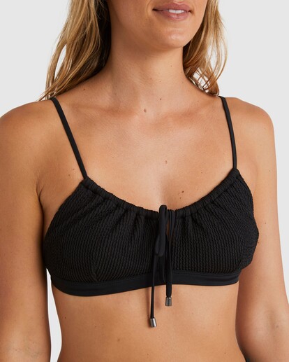 5 Summer High Coco Bralette Bikini Top Black UBJX300240 Billabong