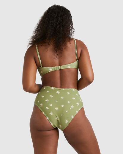 2 Free Fallin Lila D/DD Bralette Bikini Top Green UBJX300428 Billabong