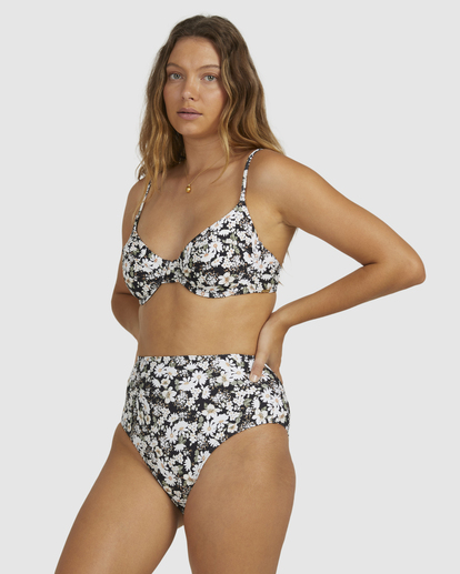 1 Bliss Fall High Retro Bikini Bottoms Black UBJX400166 Billabong