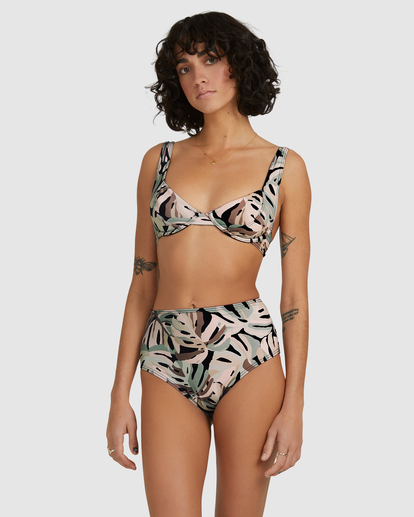 4 Kalluah High Retro Bikini Bottoms Black UBJX400198 Billabong