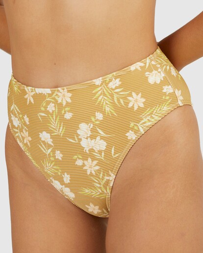 5 Piccolo Hi-Rise Maui Rider Bikini Bottoms White UBJX400329 Billabong