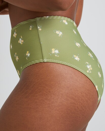 4 Free Fallin Hi Retro Bikini Bottom Green UBJX400390 Billabong