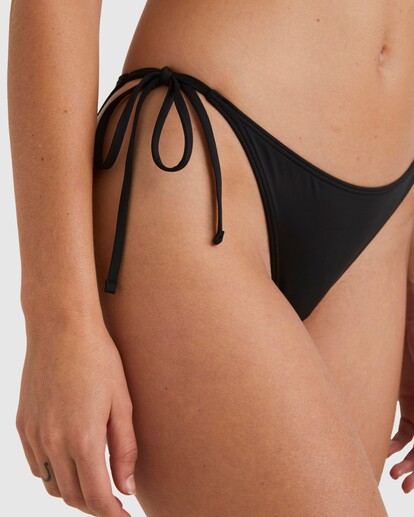 4 Sol Searcher Tie Side Bondi Bikini Bottom Black UBJX400421 Billabong