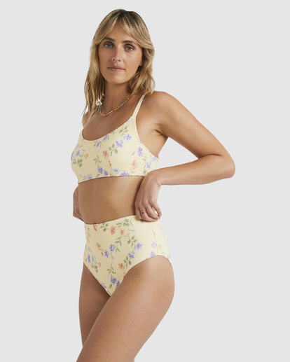 2 Kismet Hi Retro Bikini Bottom Yellow UBJX400467 Billabong