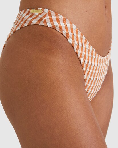4 Wave Check Hike Bikini Bottom Beige UBJX400470 Billabong