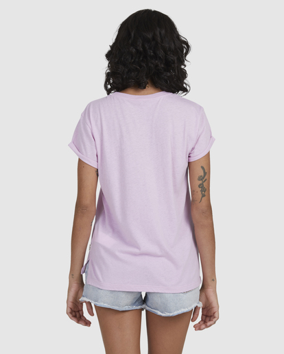 2 One Wave Burnout T-Shirt Purple UBJZT00165 Billabong