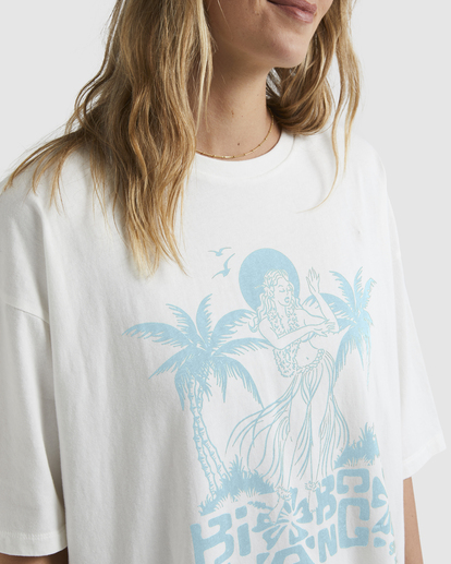 3 Tiki Oversized T-Shirt White UBJZT00283 Billabong