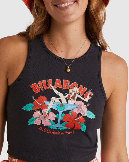 3 Margi Parti Crop Tank Black UBJZT00361 Billabong