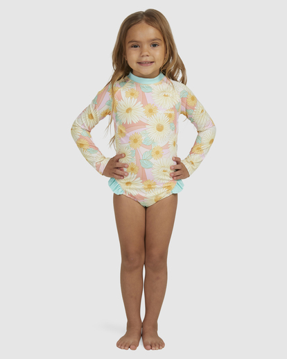 Girls 0-5 Sweet Sunset One Piece Rash Vest | Billabong