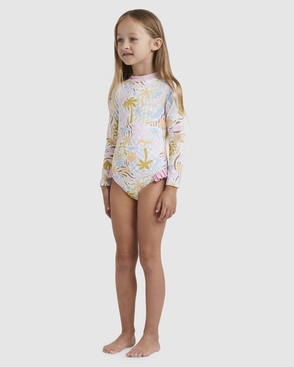 1 Girls 0-5 Beach Party One Piece Rash Vest Multicolor UBOWR03002 Billabong
