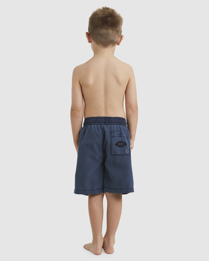 2 Boys 0-7 All Day Overdye Layback Boardshorts 13" Blue UBTBS00106 Billabong
