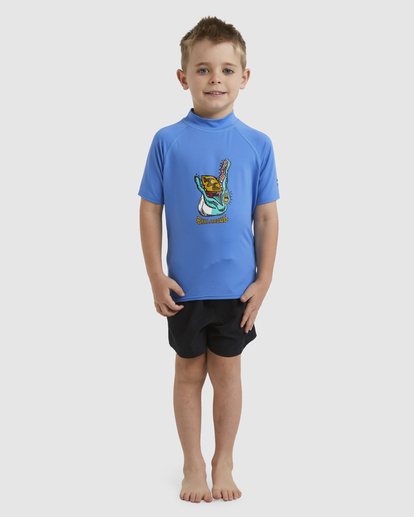 0 GROMS STRAYA RF SS Blue UBTWR03003 Billabong