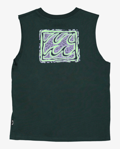 4 Boys 0-7 Crayon Wave T-Shirt Green UBTZT00171 Billabong