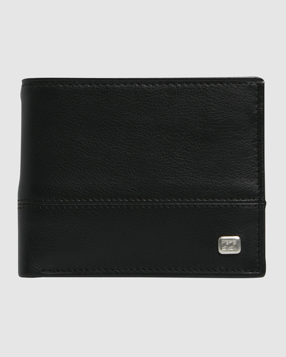 0 Dimension 2 In 1 Leather Wallet Black UBYAA00193 Billabong