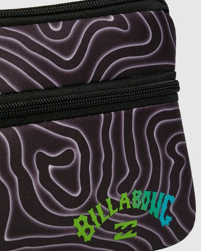 3 Small Pencil Case Black UBYAA00204 Billabong