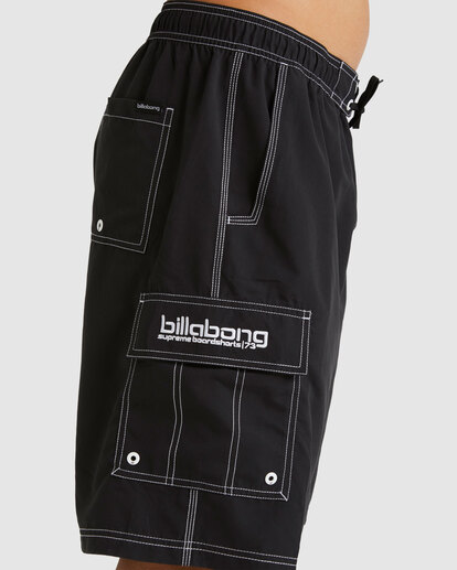 6 Throw On Boardshorts Black UBYBS00141 Billabong