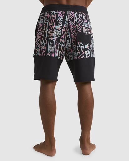 4 Sundays Split  Lo Tide Boardshorts Black UBYBS00162 Billabong